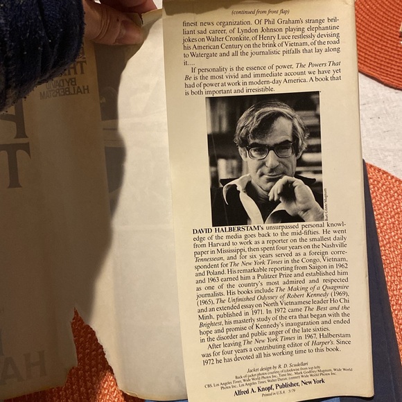 David Halberstam THE POWERS THAT BE 1st Edition Vintage with Dustcover - Picture 11 of 11
